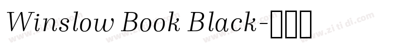Winslow Book Black字体转换